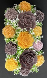 🕊️ Memorial Arrangements 🕊️: 🌸Golden and smoky Plum Garden - SJ-MEDMD-06** 🌸