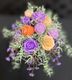 🌸 Lavender & Apricot Rose Memorial Spike Arrangement 🌸 SJ-MS-05