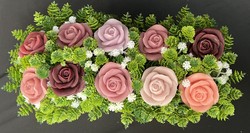 🕊️ Memorial Graveside Arrangements 🕊️: 🌸 Rosewood Garden - Footprint Arrangement - SJ-FP-04🌸