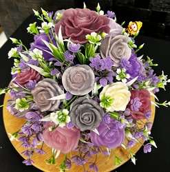 Our Hire Collection: 🌸 ENCHANTED LAVENDER ROSE GARDEN BOWL 🌸