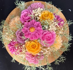 Our Hire Collection: 🌸 PINK SUNSET GARDEN FLORAL BOWL🌸